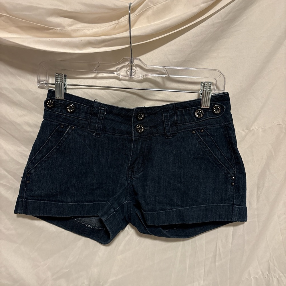Stylish Dark Blue Jean Shorts for Women